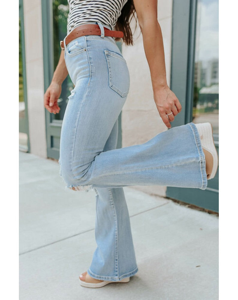 Light Denim Distressed