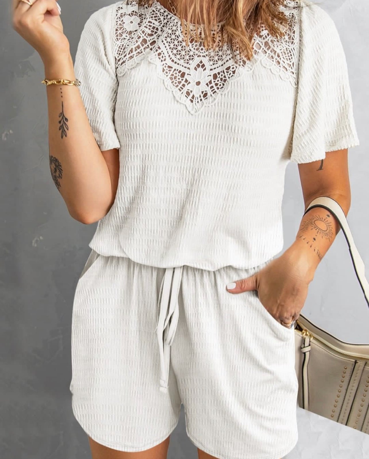 Ribbed Crochet Romper