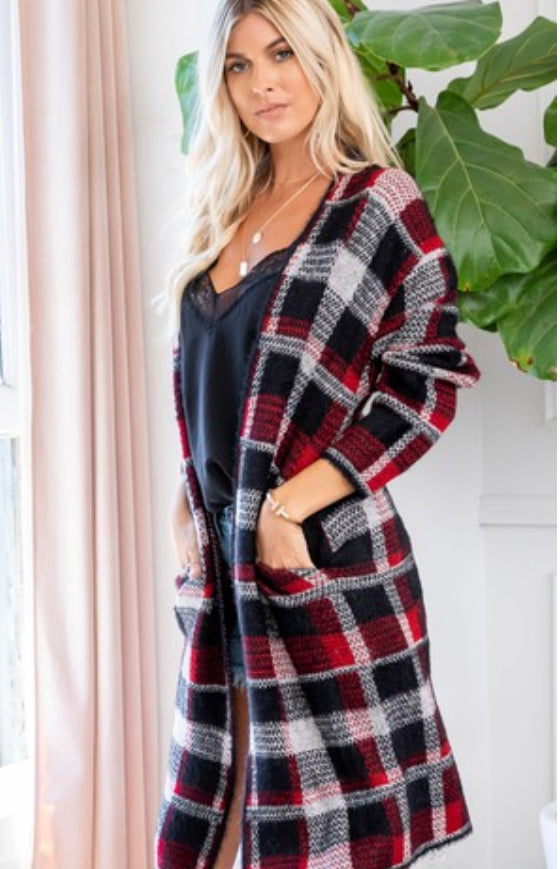 Buffalo Plaid Duster