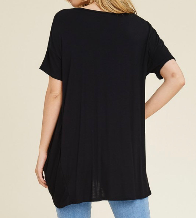 V~Neck Knot Front