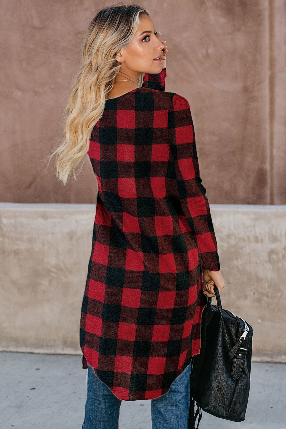 Red Plaid Duster