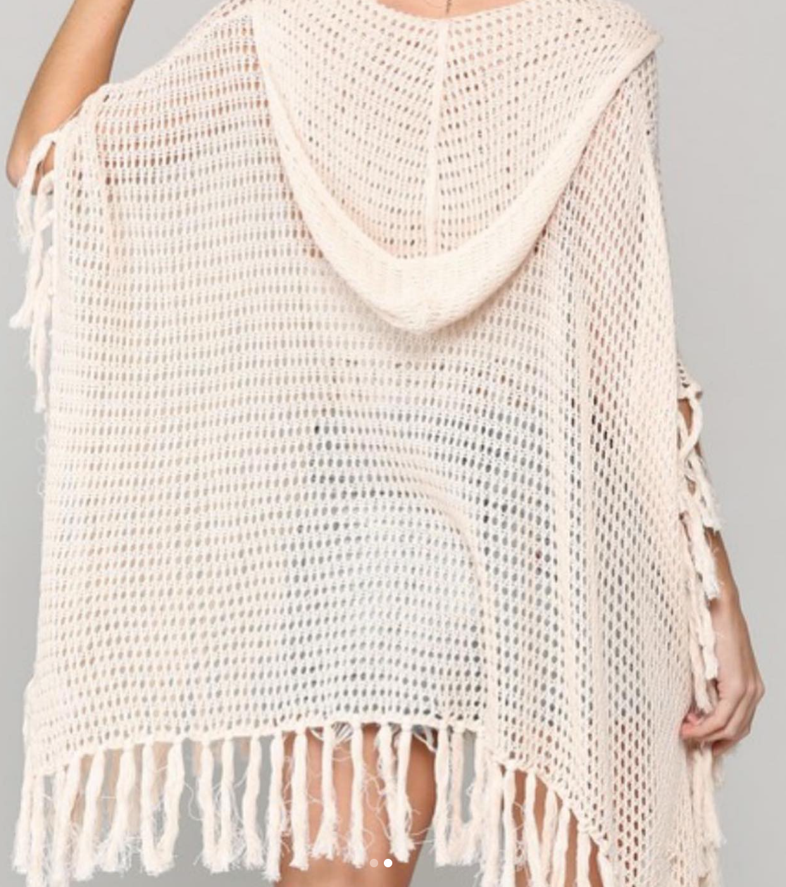 Hooded Crochet Poncho