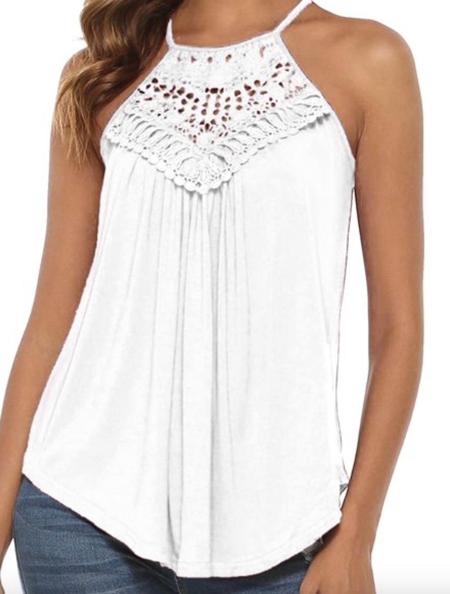 Crochet Front Halter Tank