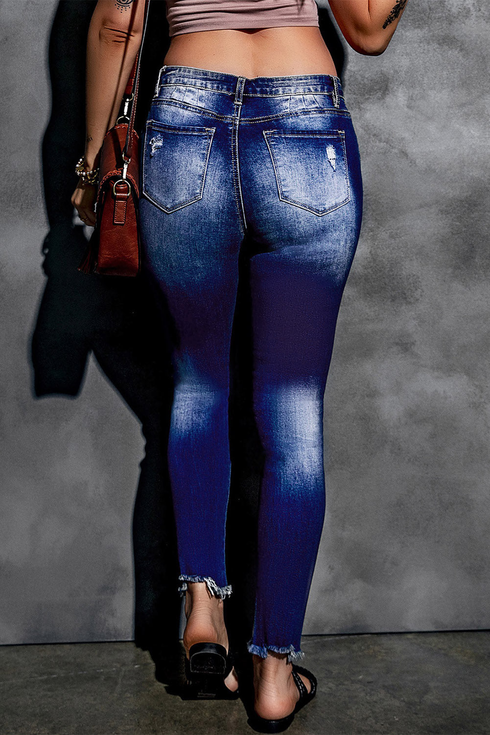 Dark Denim Distressed