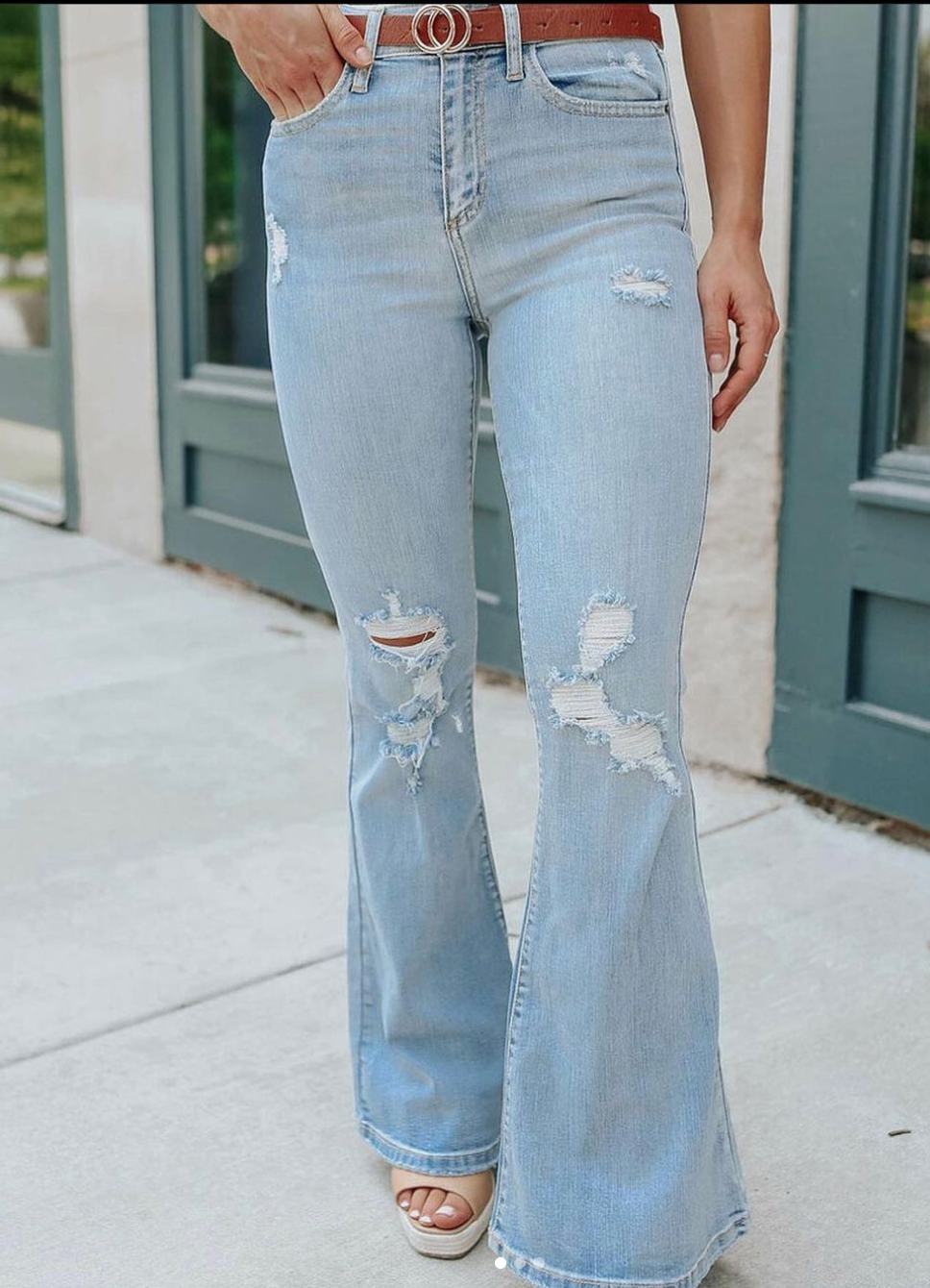 Light Denim Distressed