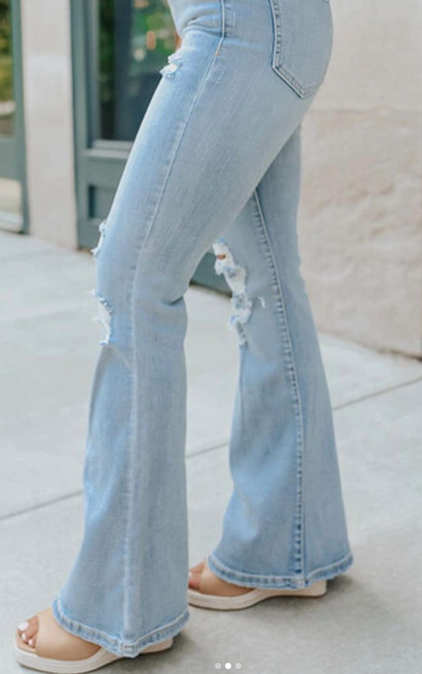 Light Denim Distressed