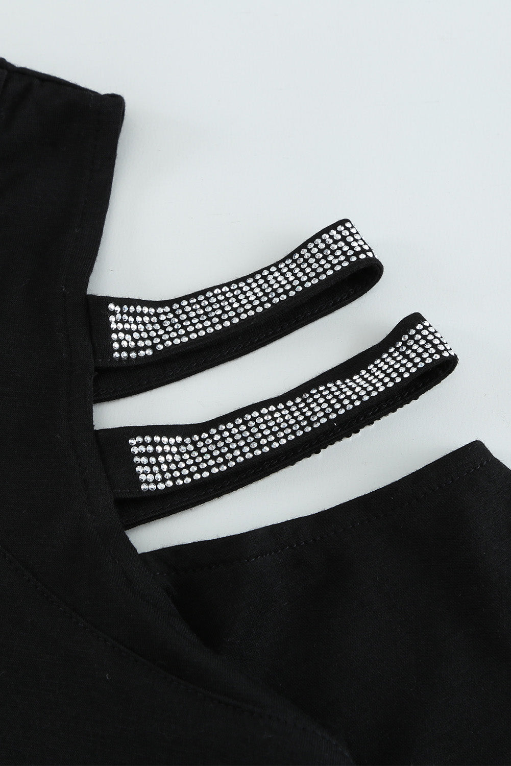 Rhinestone Cold Shoulder