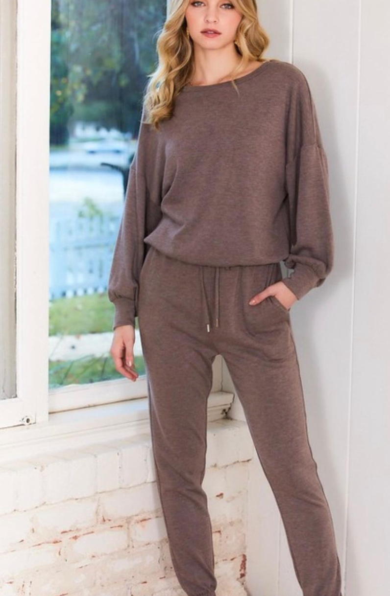 Drop Shoulder Jogger Set
