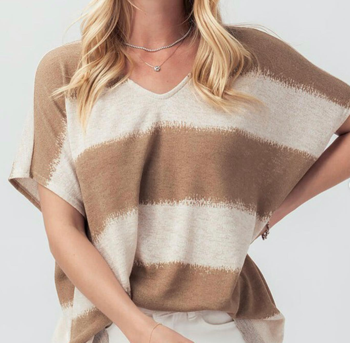 Oversized Colorblock Tunic