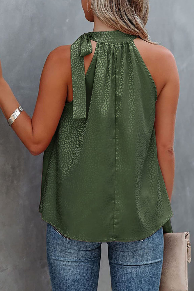 Leopard Halter Top